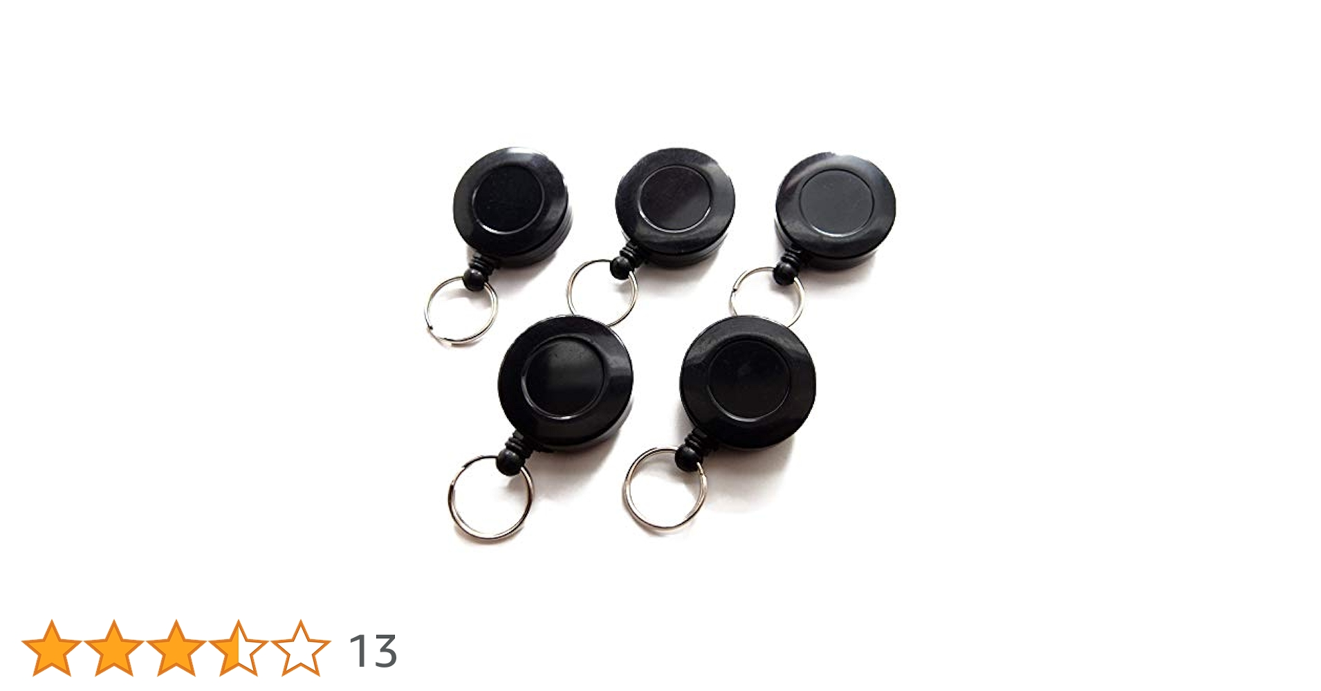Amazon | リールキーホルダー5個セット 丸型先端二重リング